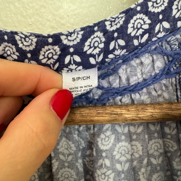 Roxy S Blue Floral Beach Swim Coverup Dress - Picture 6 of 11